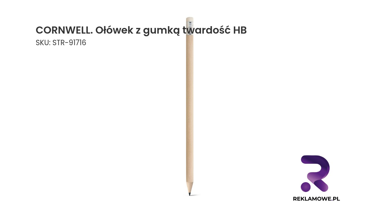 Ołówek CORNWELL z gumką, twardość HB