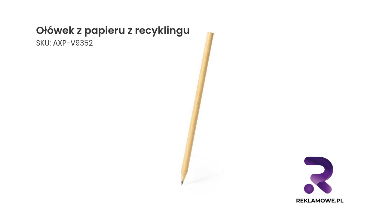 Ekologiczny ołówek wykonany z recyklingowanego papieru