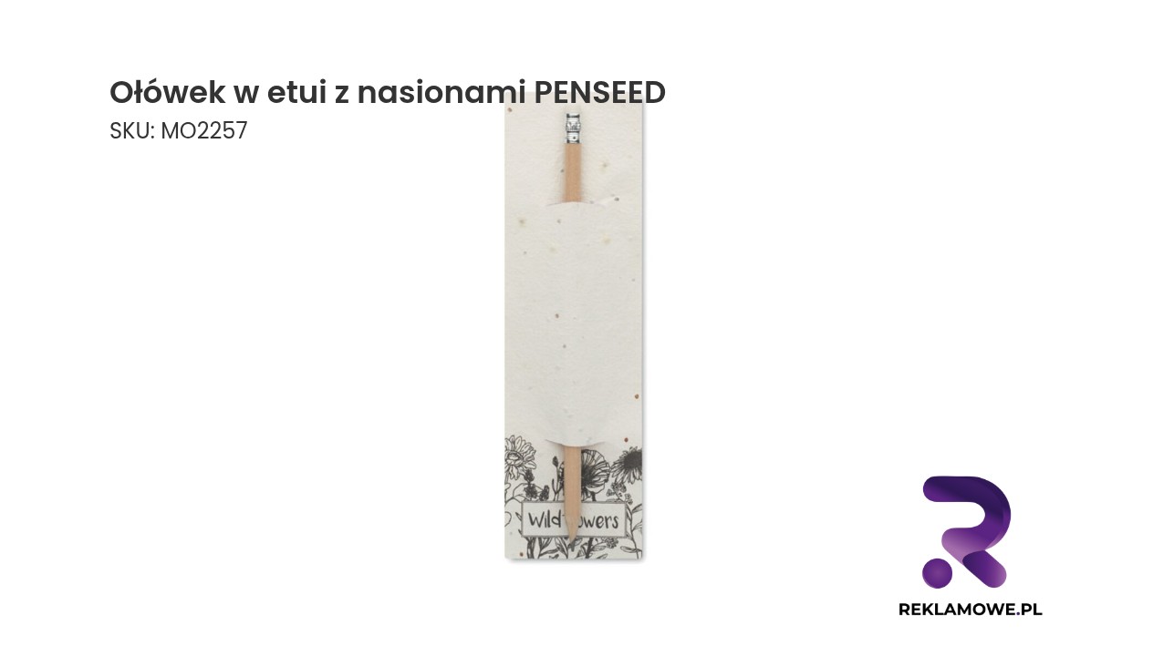 Ołówek w etui z nasionami PENSEED Ołówek w etui z nasionami PENSEED – ekologiczny ołówek z nasionami w etui
